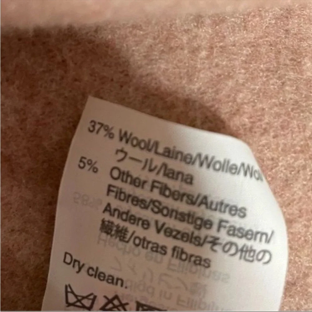 J Crew 8 Pink Boiled Wool Olga Coat - Picture 6 of 8